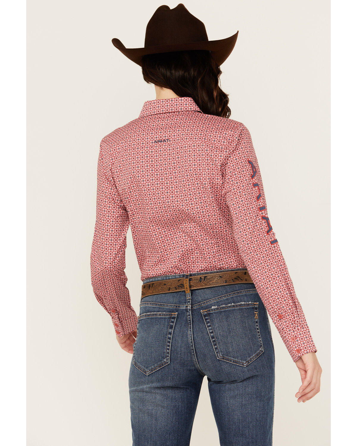 Ariat Women's Boot Barn Exclusive Team Kirby Medallion Print Long Sleeve Button-Down Stretch Western Shirt