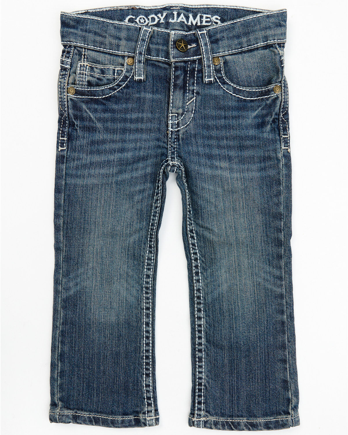 Cody James Toddler Boys' Stone Cold Wash Slim Boot Stretch Jeans - Infant & Toddler