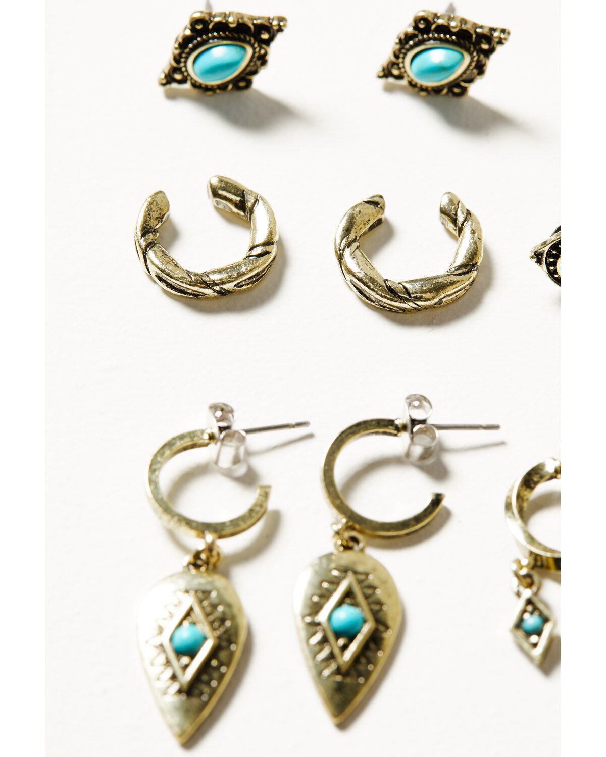 Shyanne Women's Desert Boheme Twisted Cuff Earring Set - 6 Pieces
