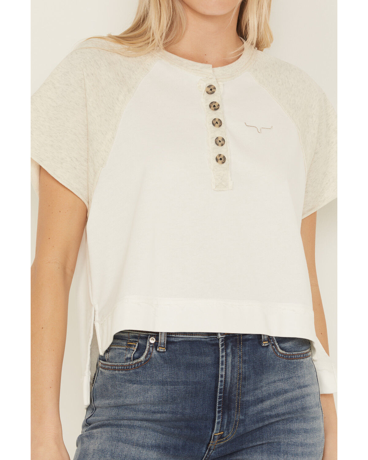 Kimes Ranch Women's Colorblock Short Sleeve Henley Tee