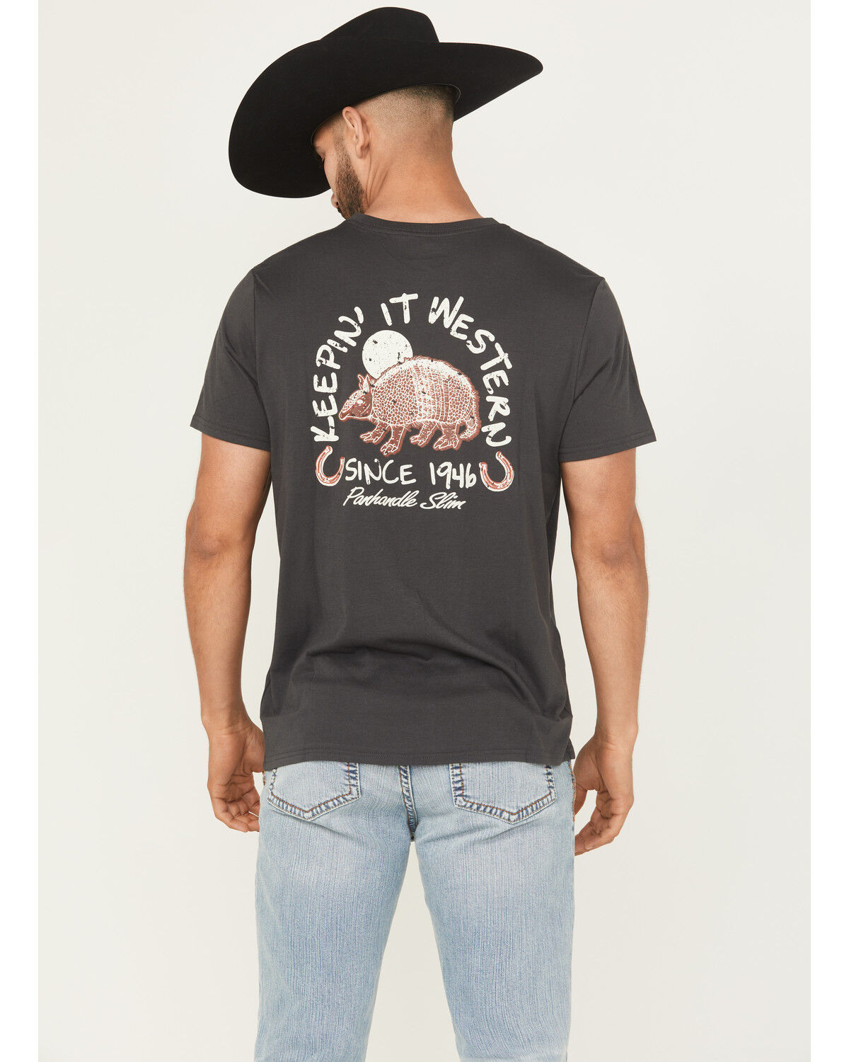 Panhandle Slim Men's Armadillo Short Sleeve Graphic T-Shirt