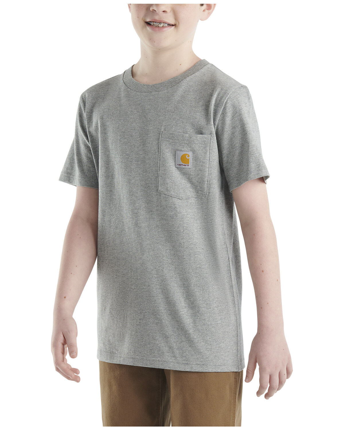 Carhartt Little Boys' Short Sleeve Logo Pocket T-Shirt