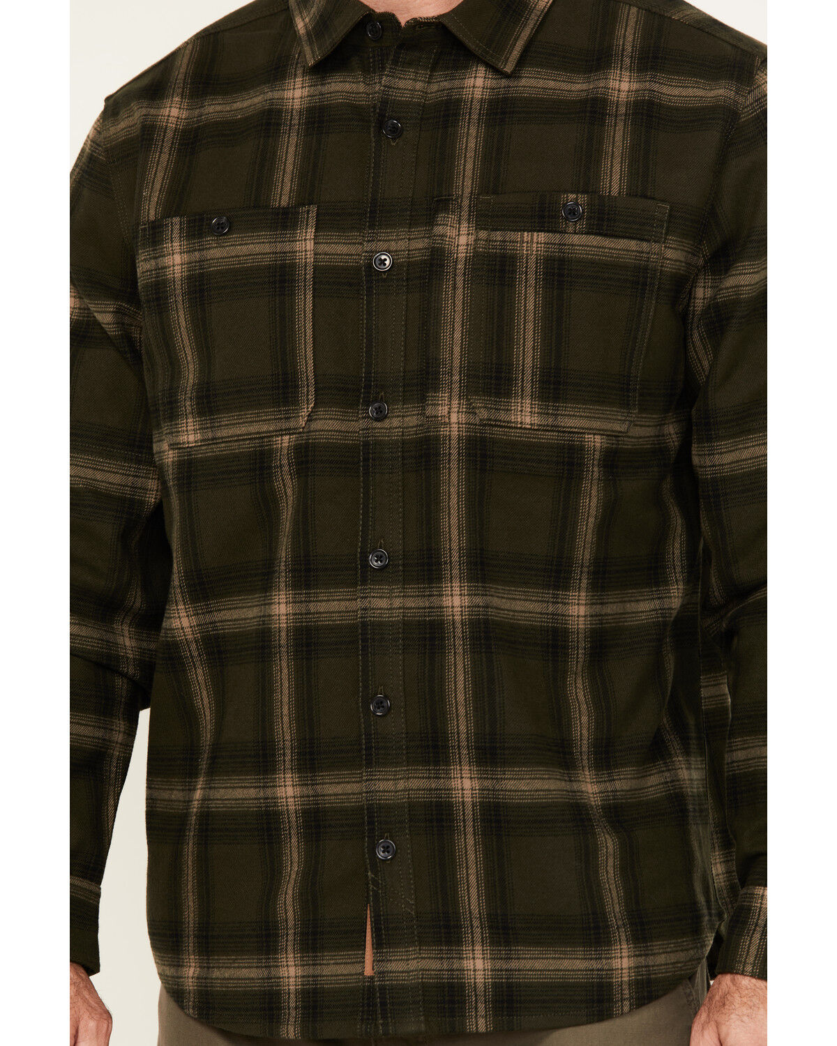 Lucky Brand Workwear Men's Hometown Plaid Print Long Sleeve Button-Down Flannel Shirt