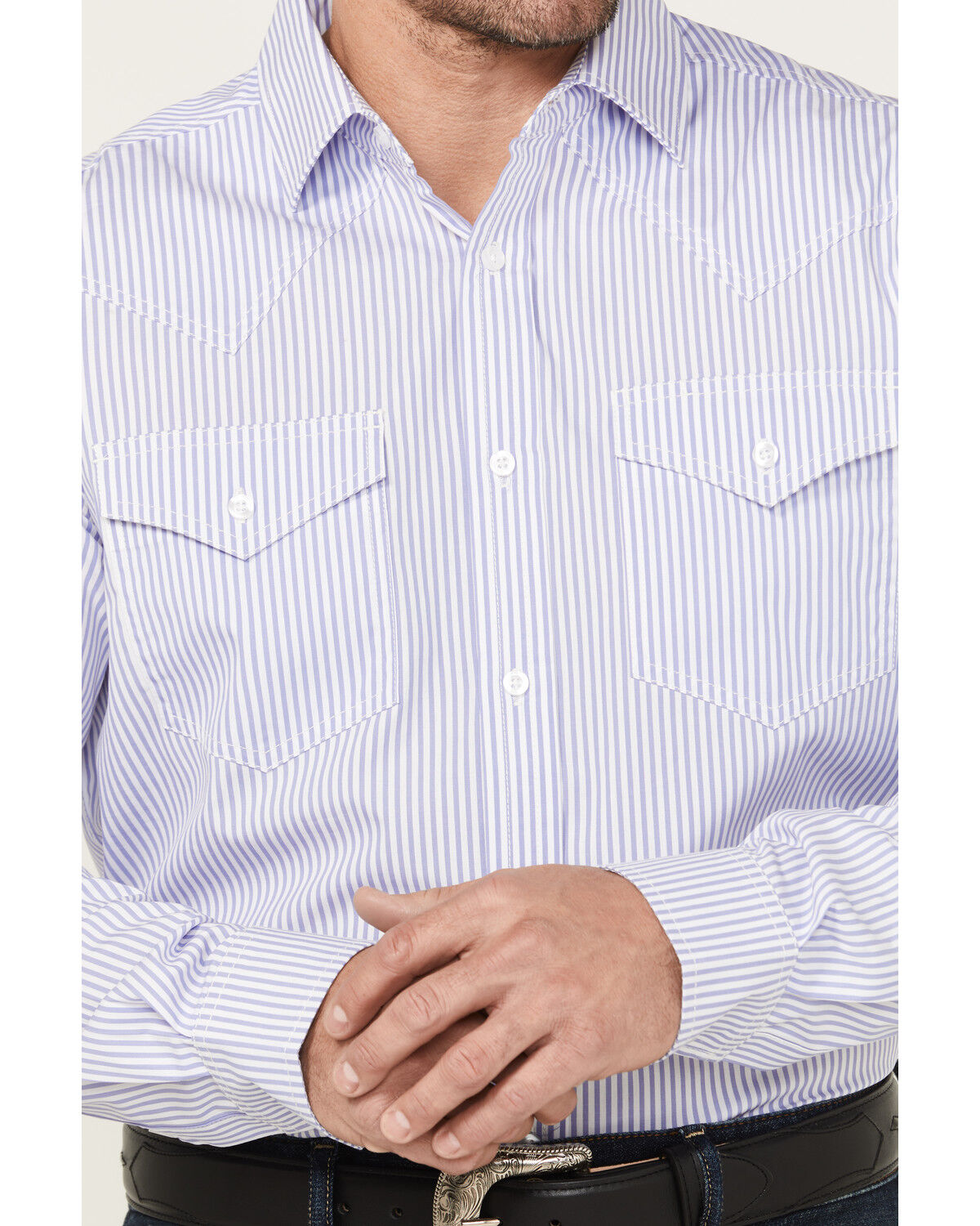 Cody James Black 1978® Men's Condor Striped Print Long Sleeve Button-Down Western Shirt