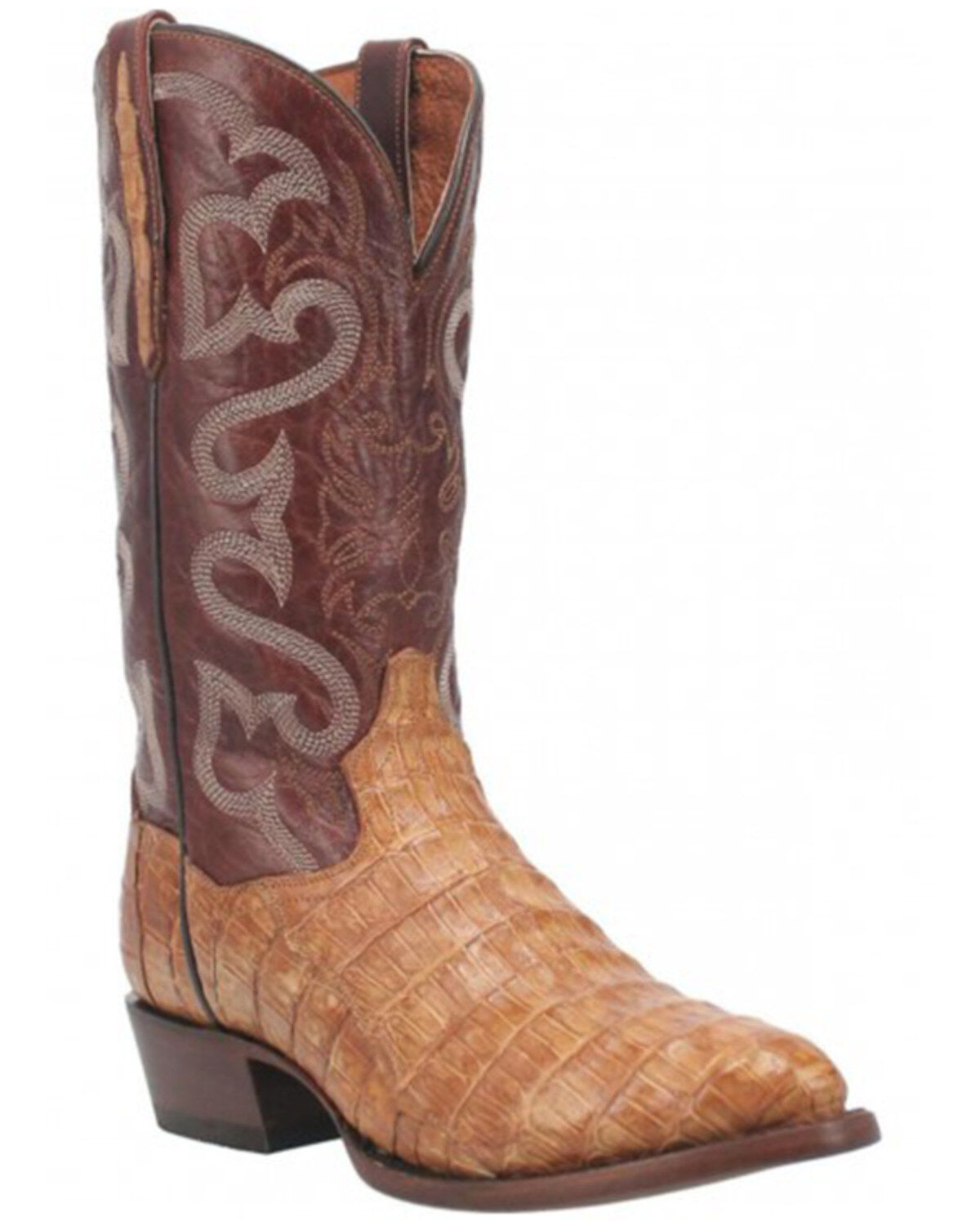 Dan Post Men's Exotic Caiman Belly Western Boots - Snip Toe