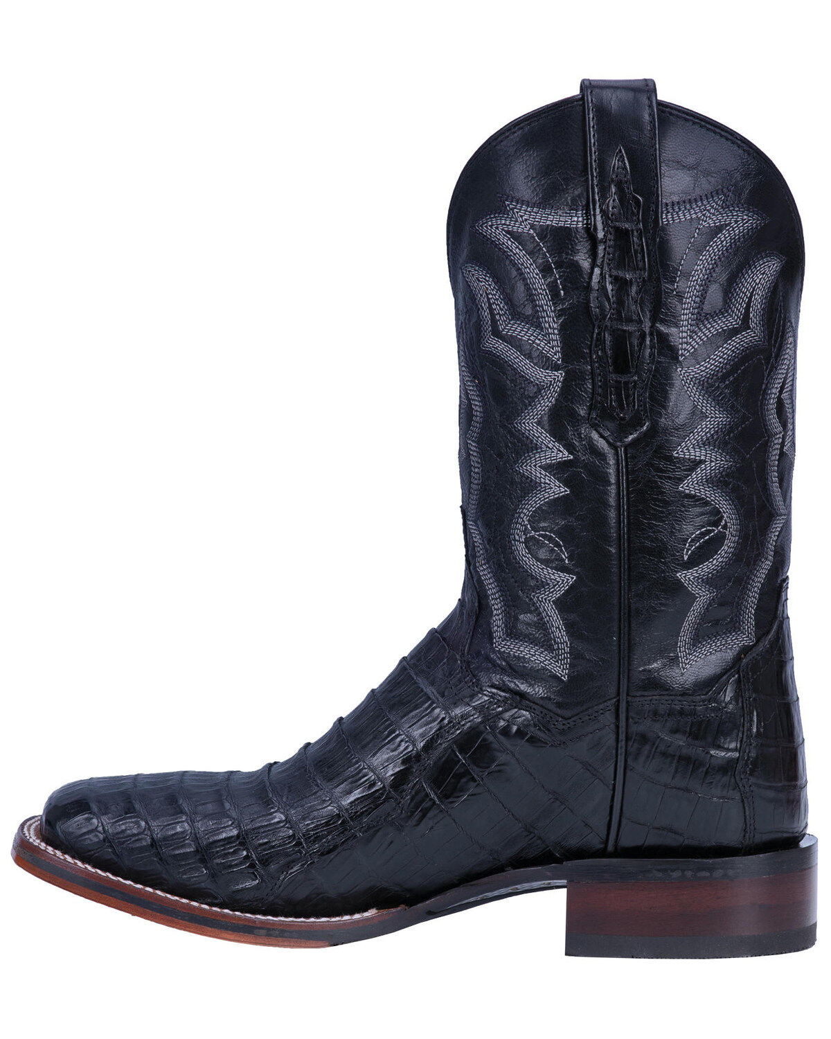 Dan Post Men's Kingsly Exotic Caiman Western Boots - Broad Square Toe