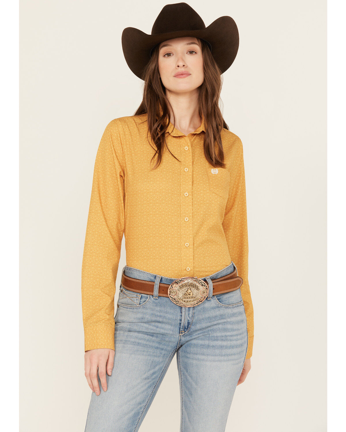 Cinch Women's ARENAFLEX™ Printed Long Sleeve Button-Down Western Shirt