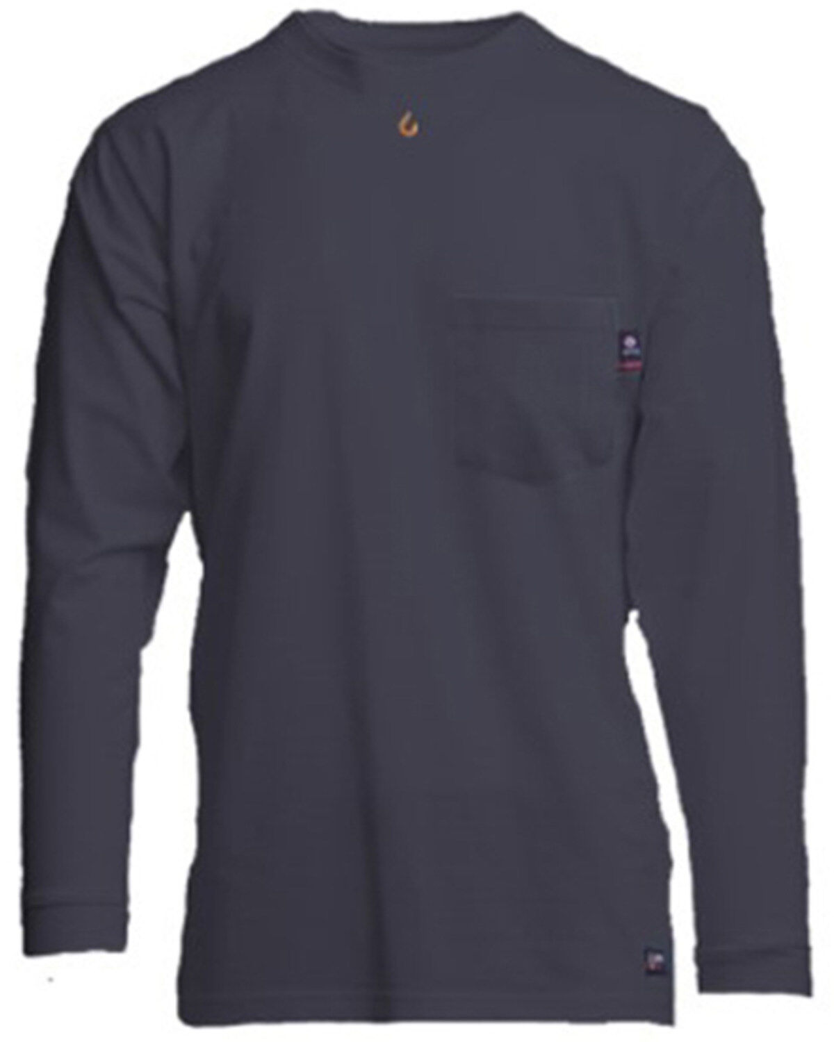 Lapco Men's FR Solid Long Sleeve Work Pocket T-Shirt