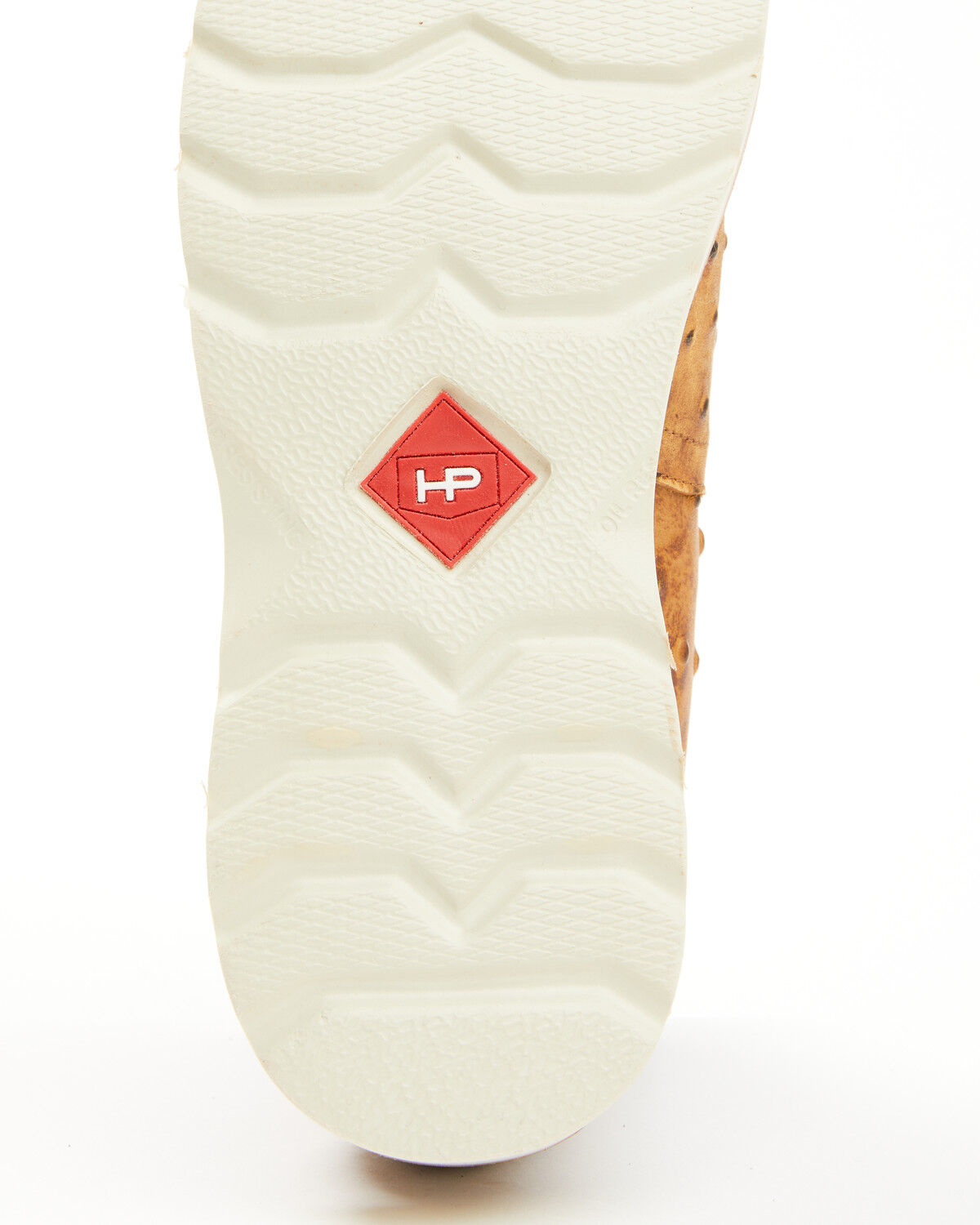 Horse Power Men's Saddle Ostrich Print Chelsea Boots - Square Toe