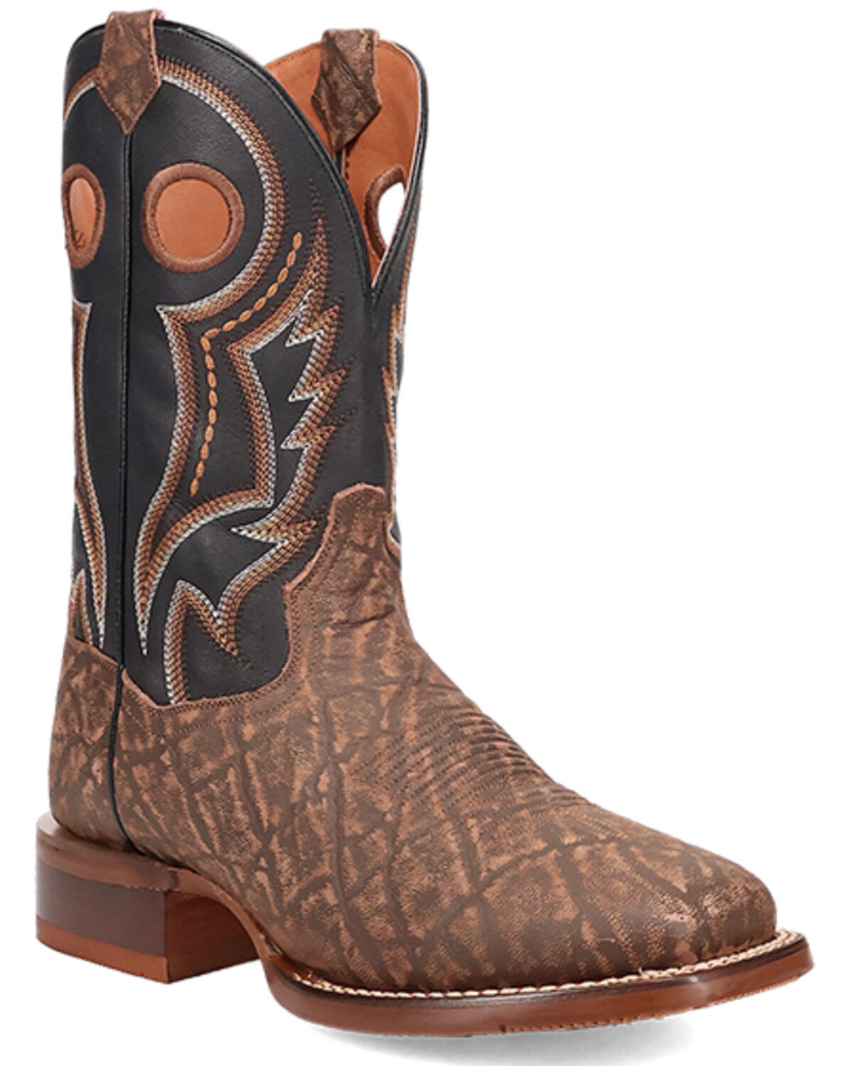 Dan Post Men's Elephant Print Western Boots - Broad Square Toe