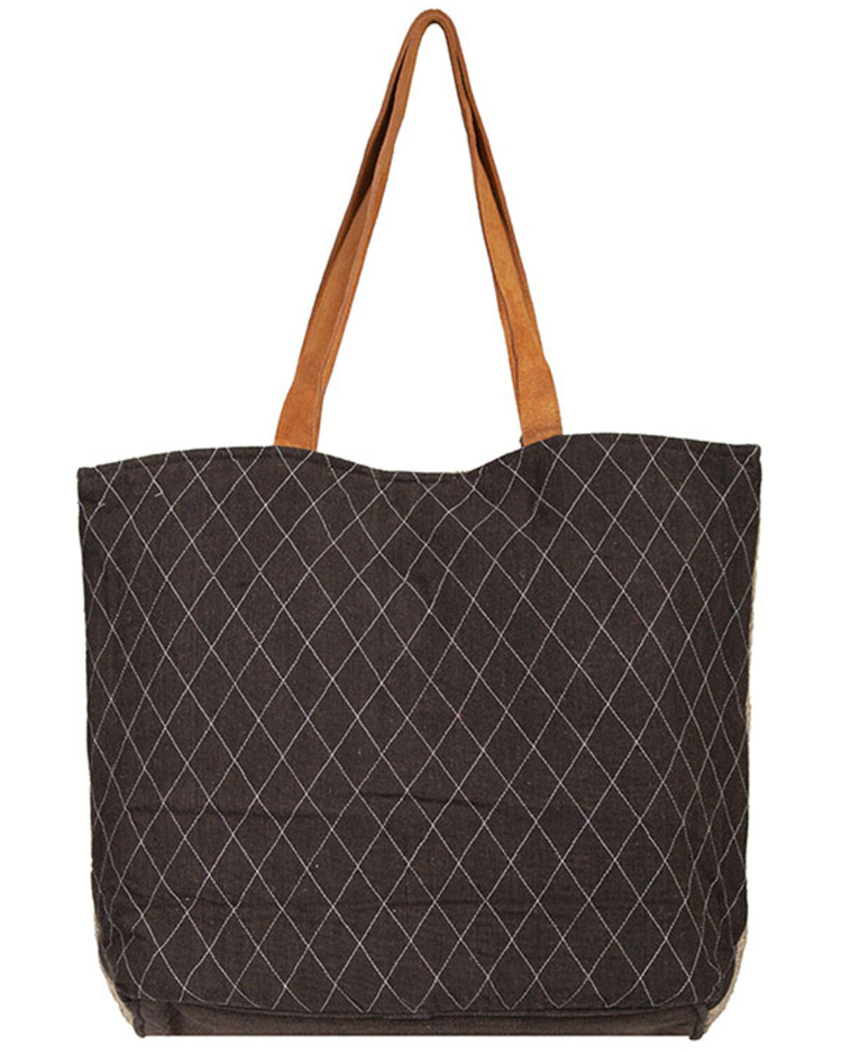 Scully Women's Multicolored Woven Suede Trim Handbag