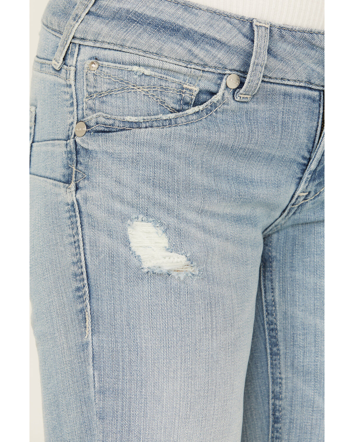 Ariat Women's R.E.A.L Light Wash Low Rise Lucy Straight Jeans