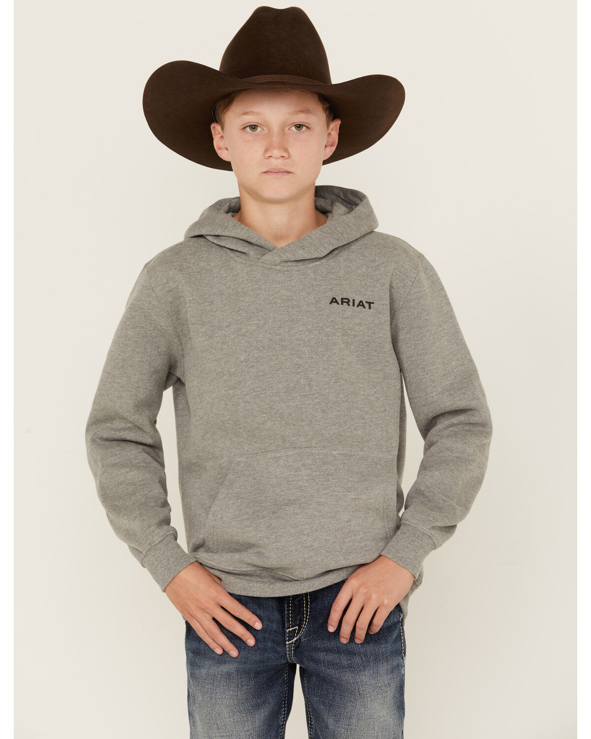 Ariat Boys' Logo Graphic Hooded Sweatshirt