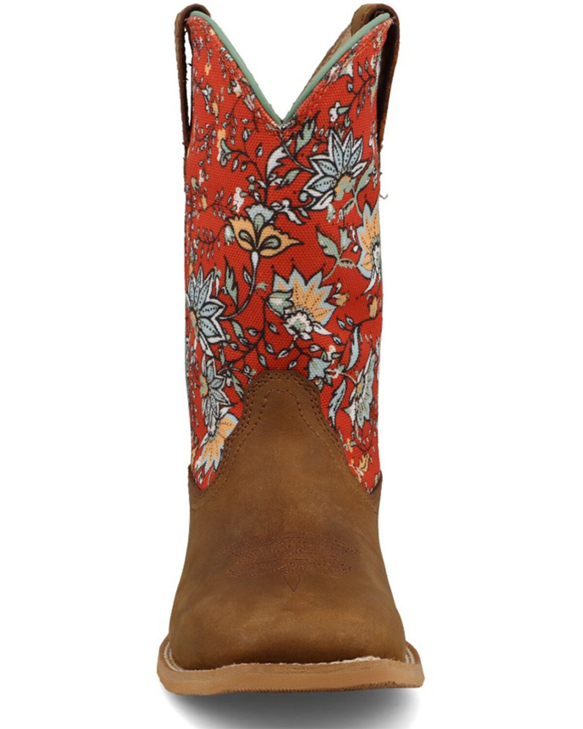Hooey by Twisted X Girls' Floral Western Boots - Broad Square Toe