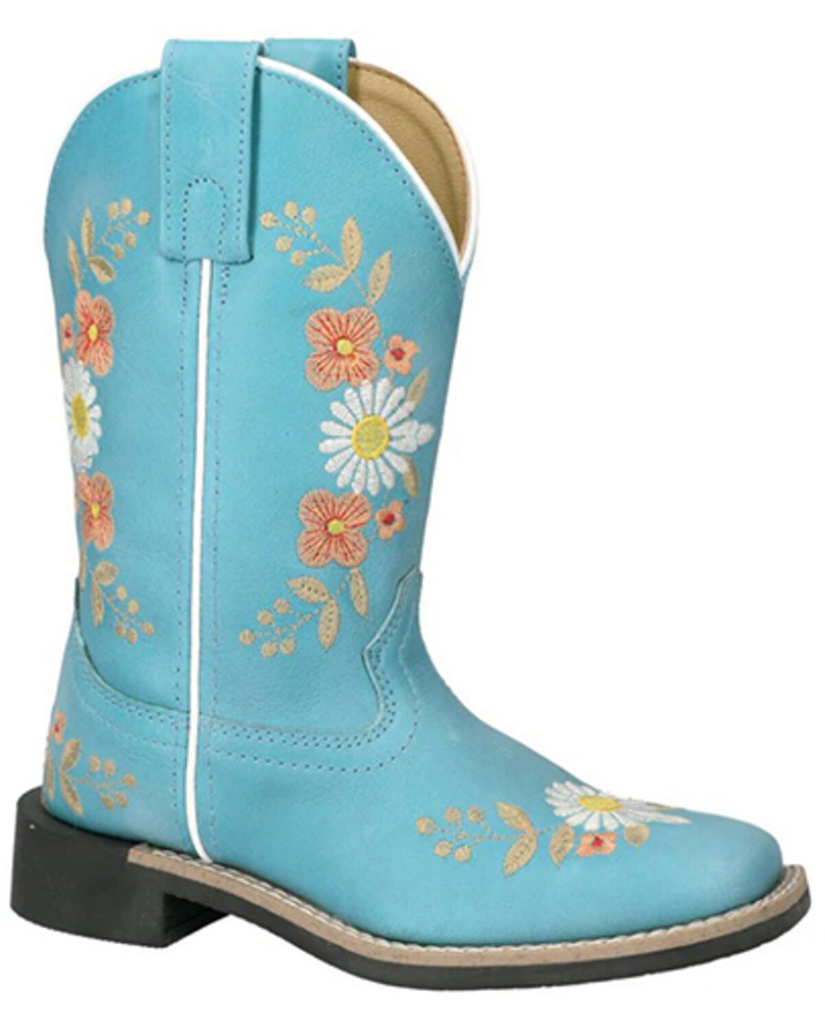 Smoky Mountain Little Girls' Desert Flowers Western Boots - Broad Square Toe