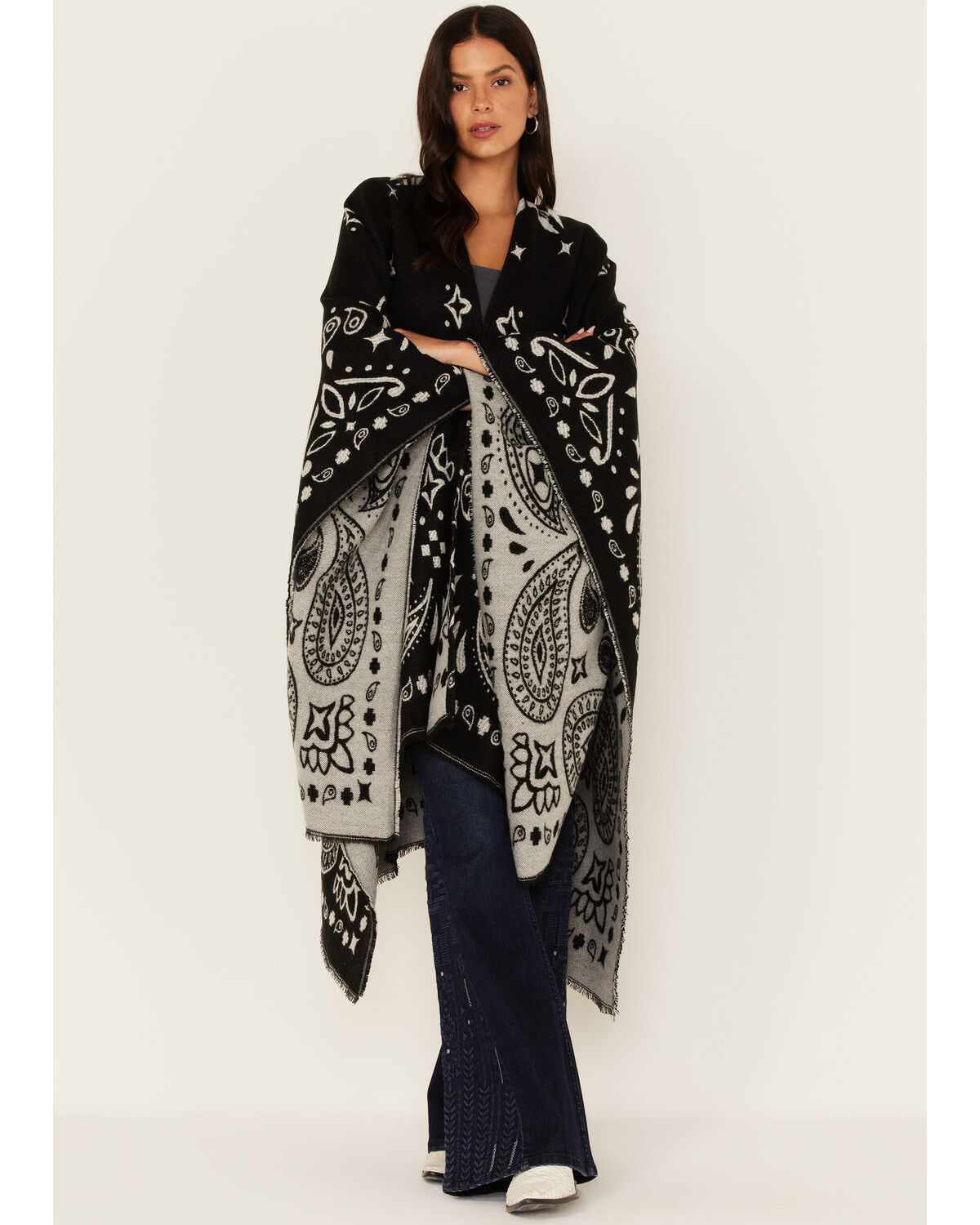 Idyllwind Women's Kyle Bandana Print Blanket Shawl