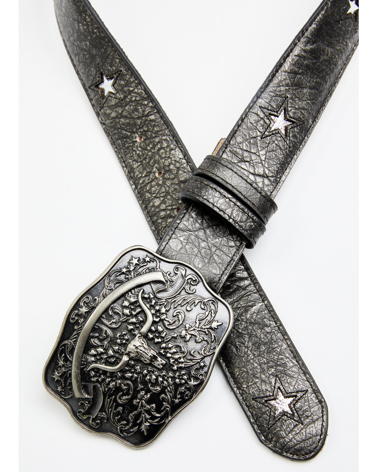 Idyllwind Women's Cordero Longhorn Buckle And Star Cutout Belt