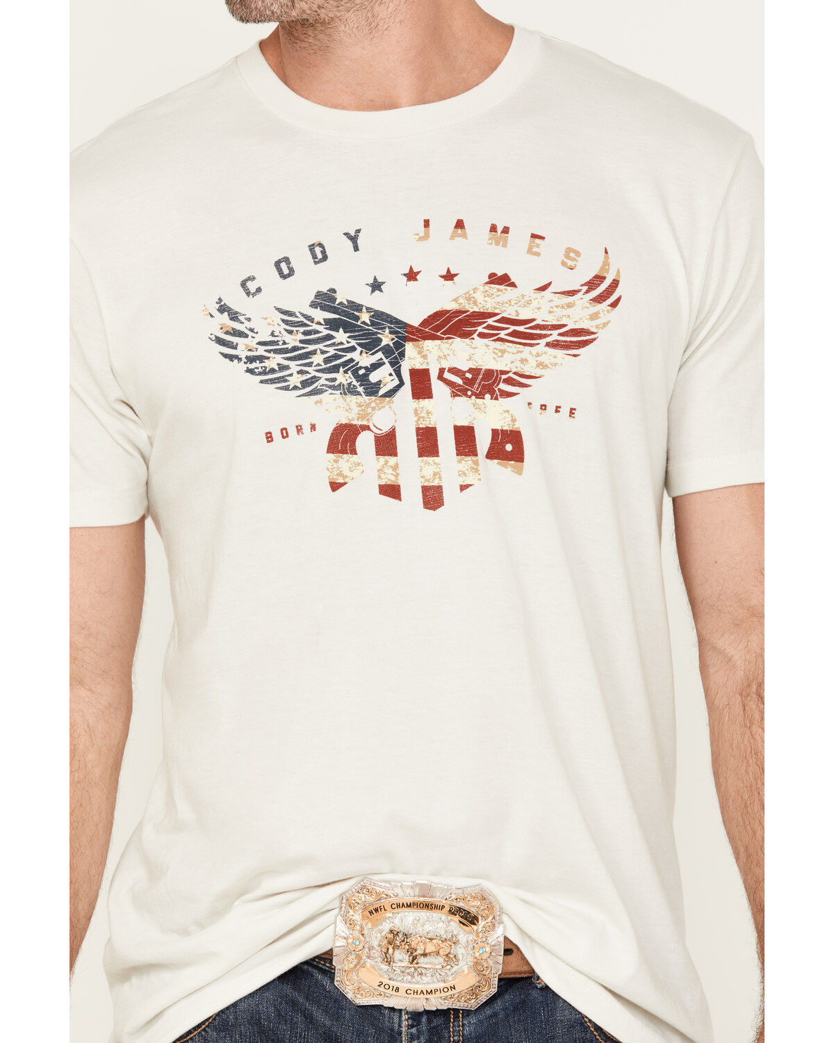Cody James Men's Born Free Short Sleeve Graphic T-Shirt