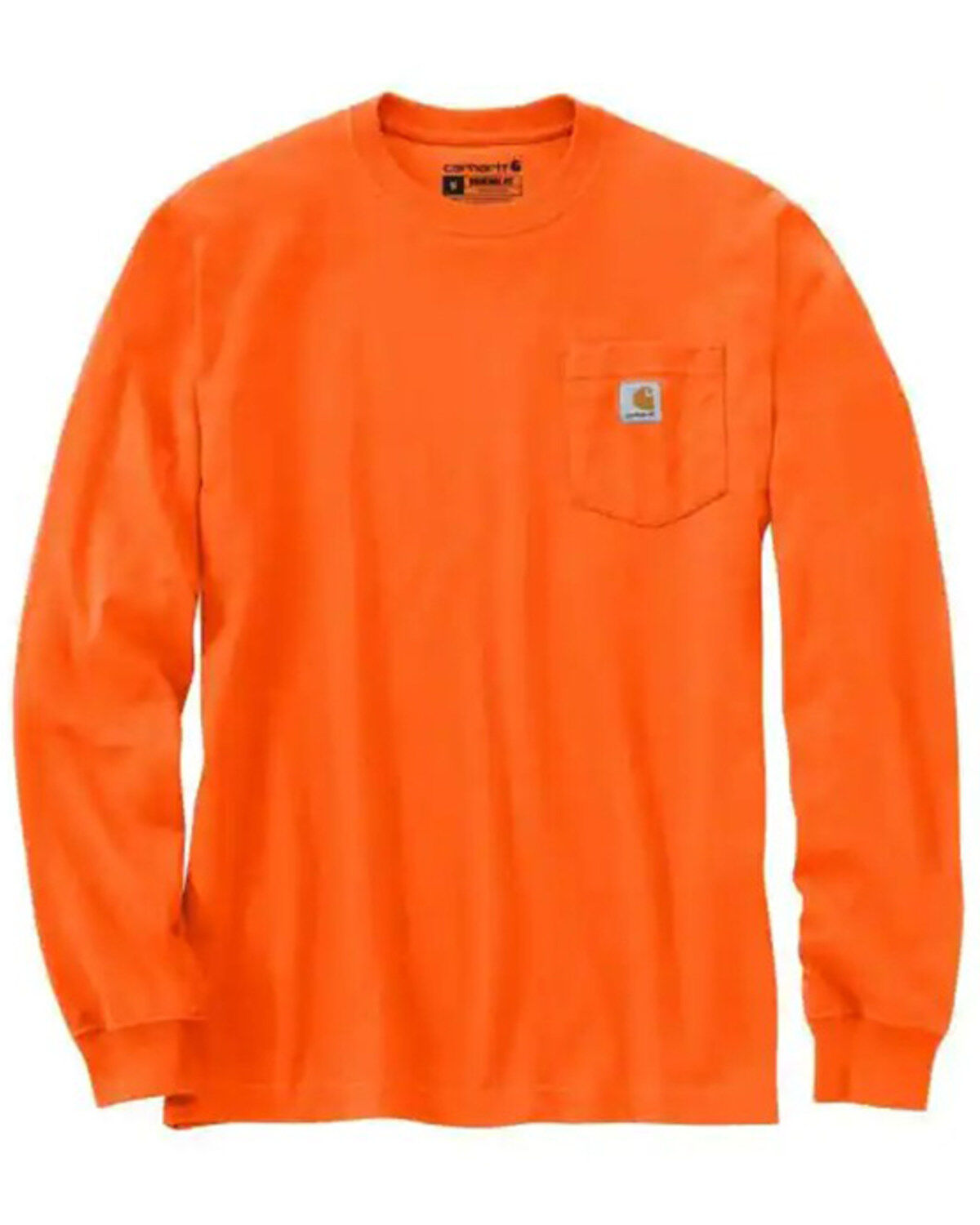 Carhartt Men's Loose Fit Heavyweight Long Sleeve Logo Pocket Work T-Shirt