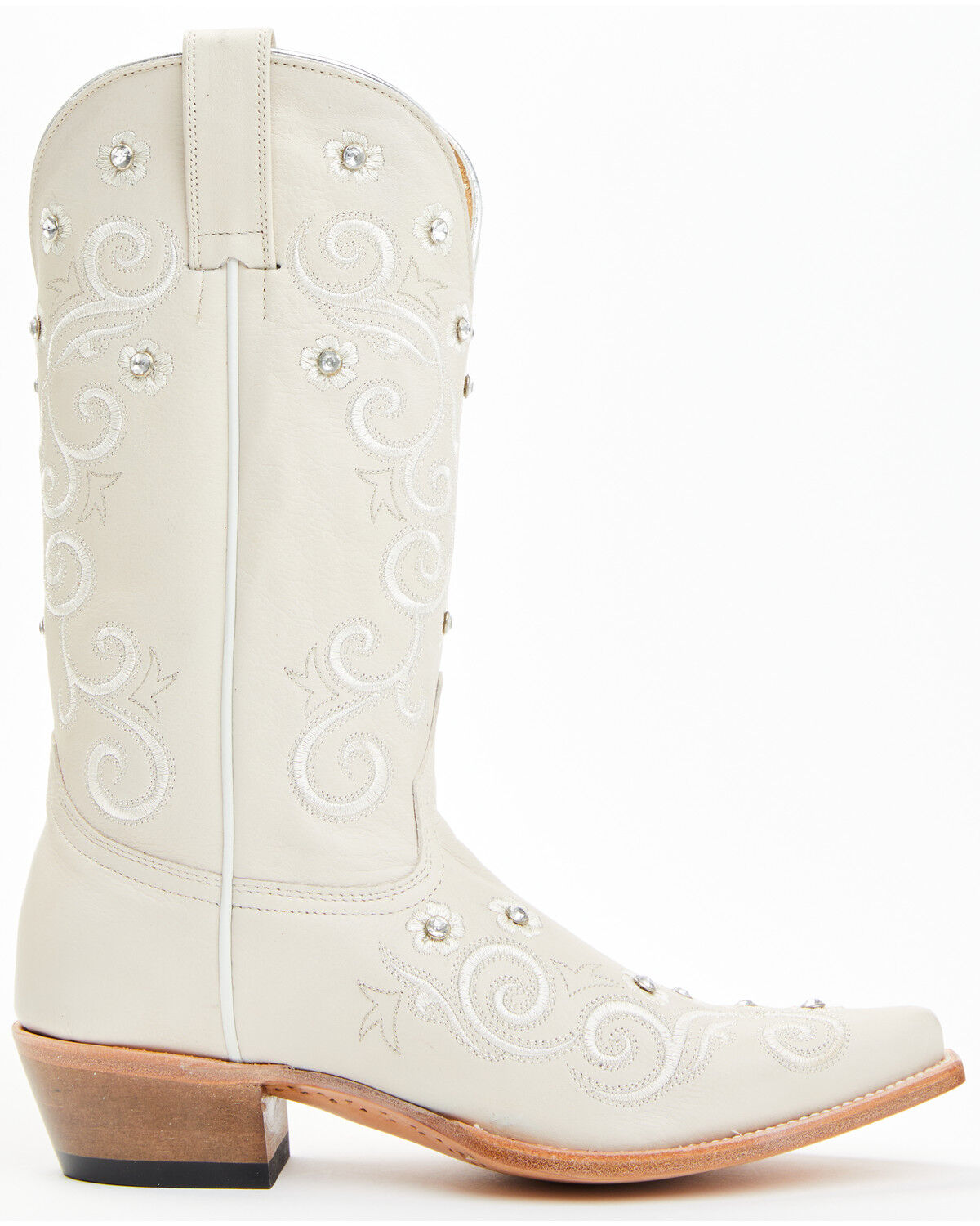 Shyanne Women's Victoria Hueso Studded Stitched Western Boots - Snip Toe