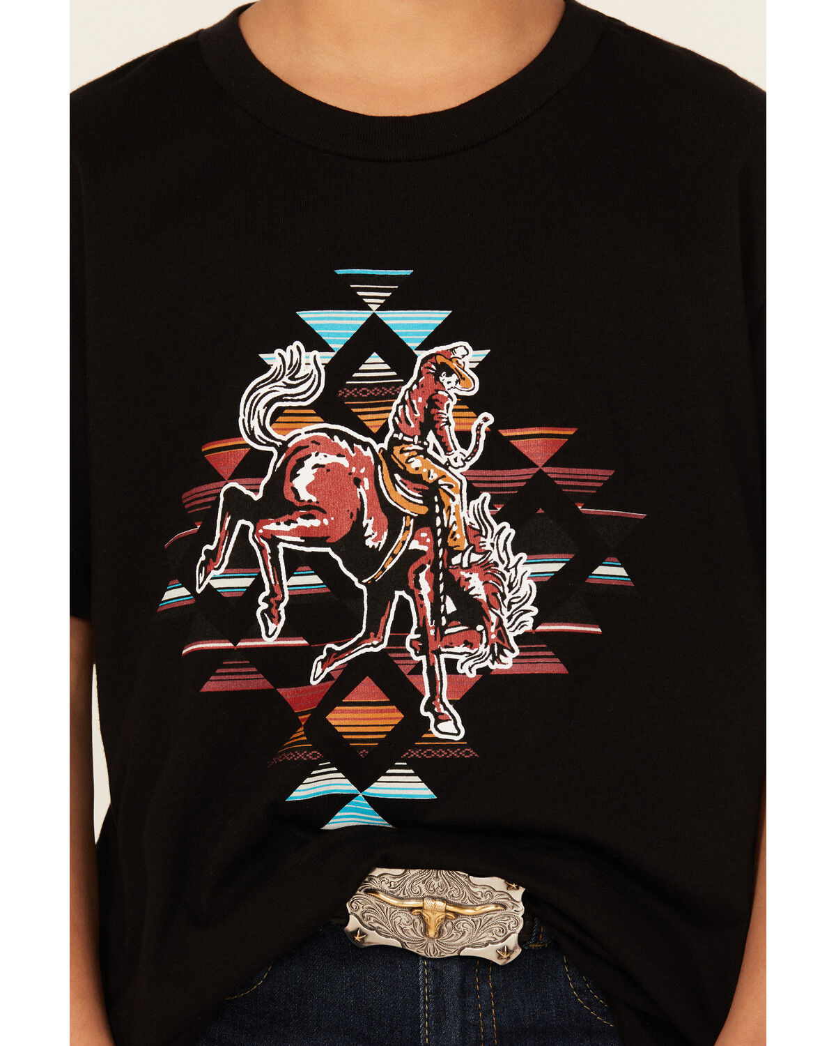 Cody James Boys' Southwest Rider Short Sleeve Graphic T-Shirt