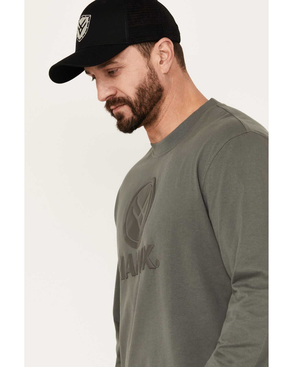 Hawx Men's Long Sleeve Graphic Work T-Shirt
