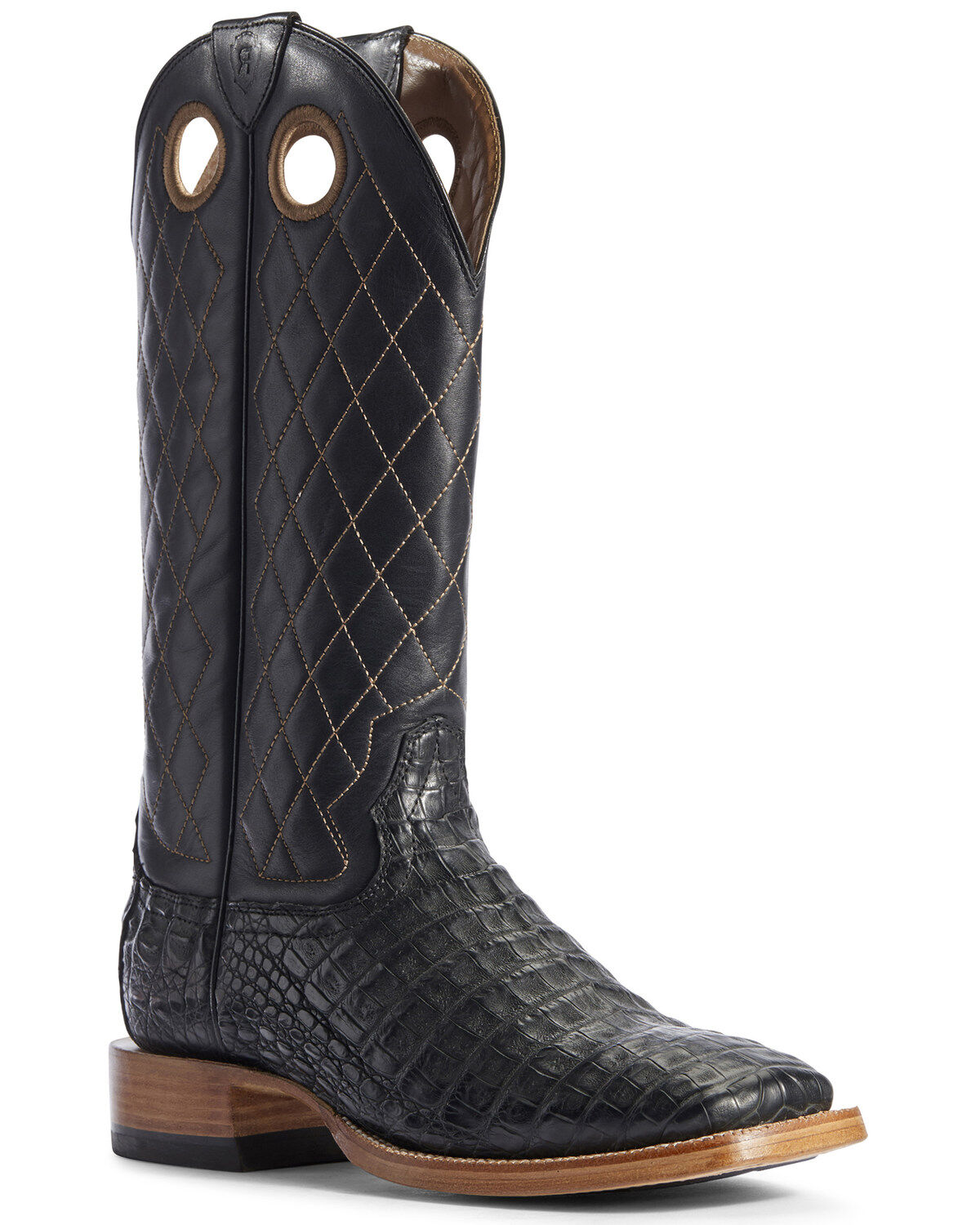 Ariat Men's Caiman Belly Western Boots - Broad Square Toe