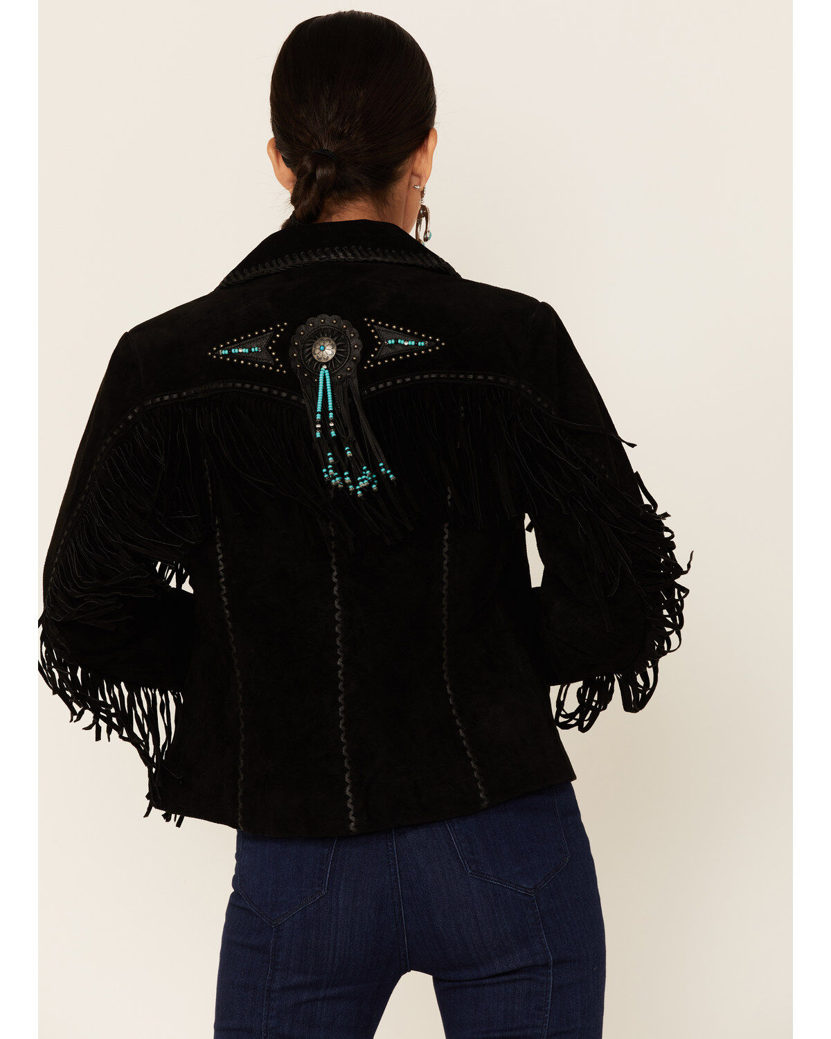 Scully Women's Fringe & Beaded Suede Jacket