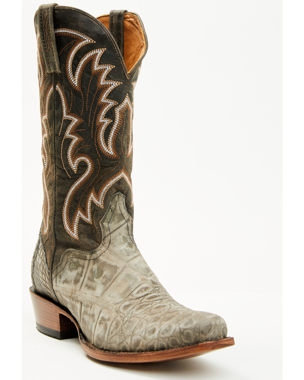 El Dorado Men's Exotic Alligator Western Boots - Square Toe