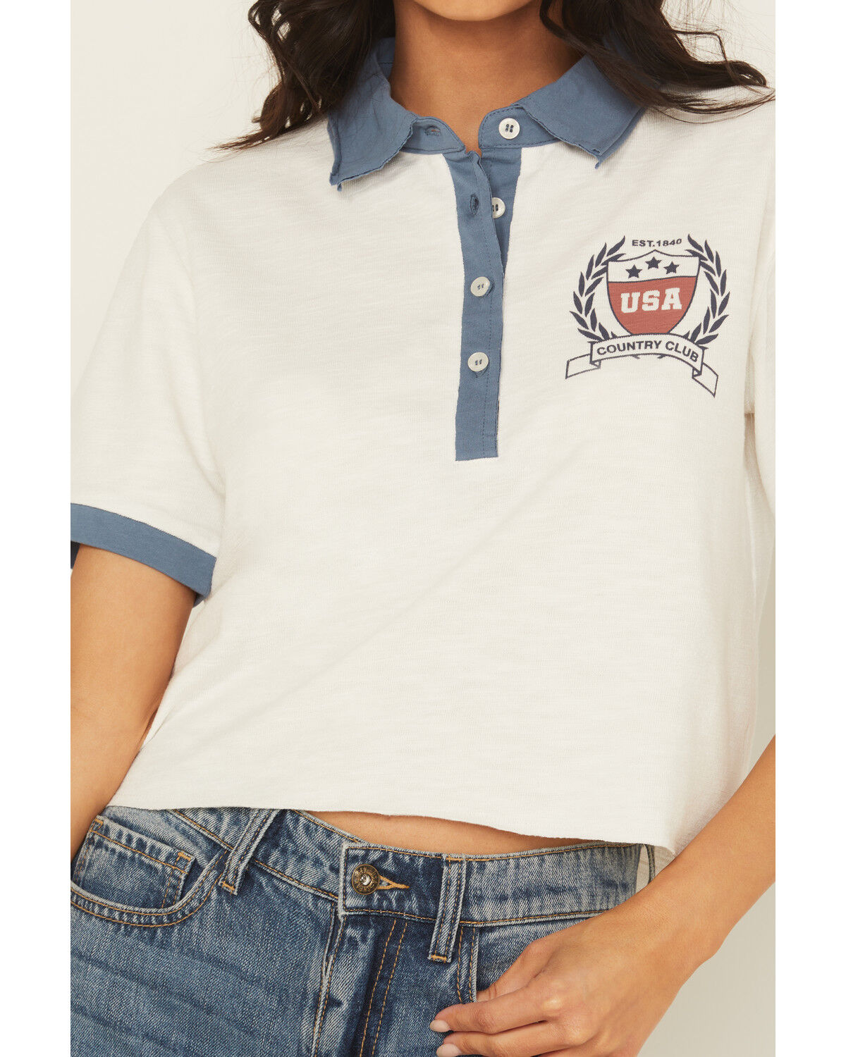 Cleo + Wolf Women's Eli Country Club Henley Short