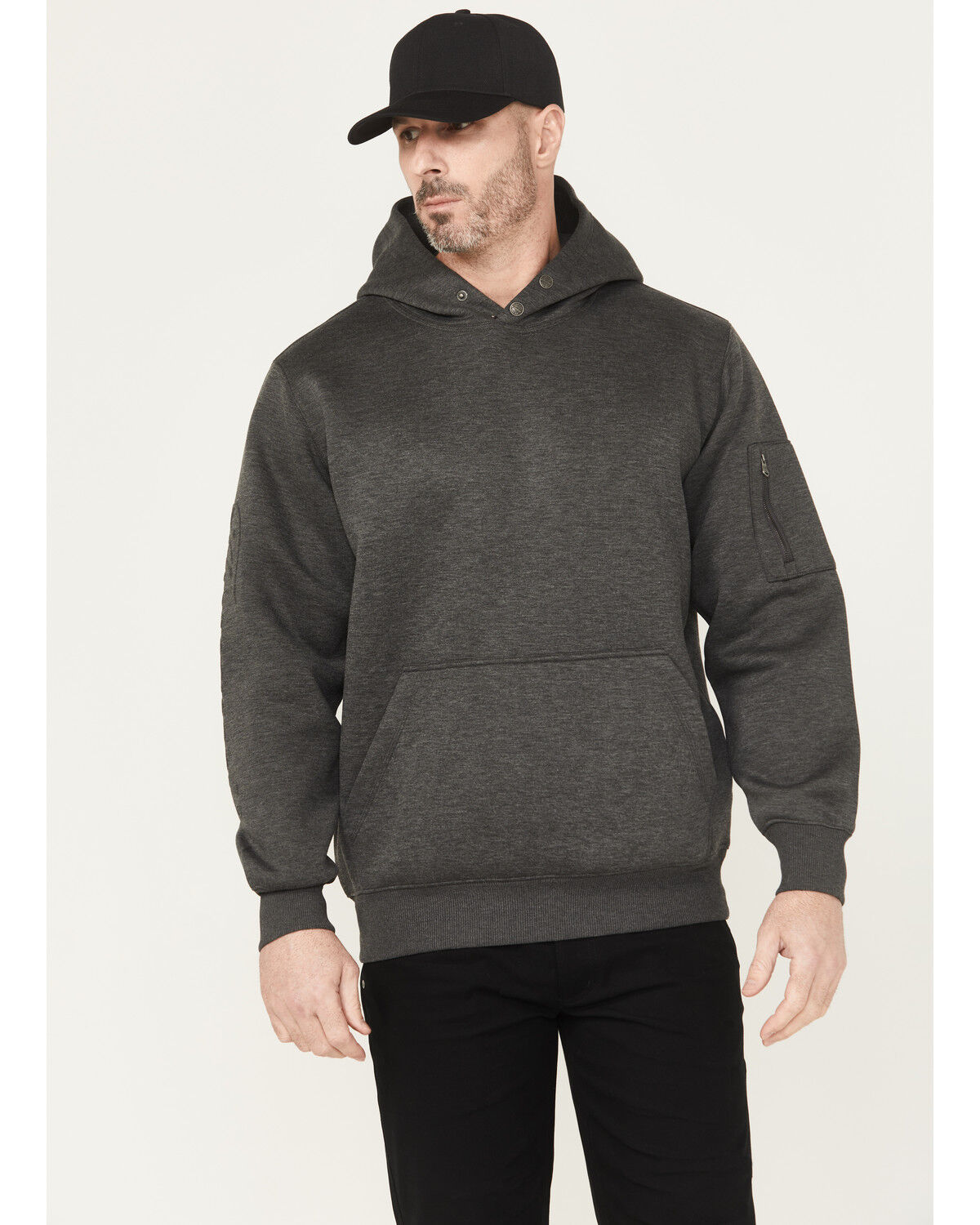 Thorogood Men's Snap Neck Hooded Sweatshirt