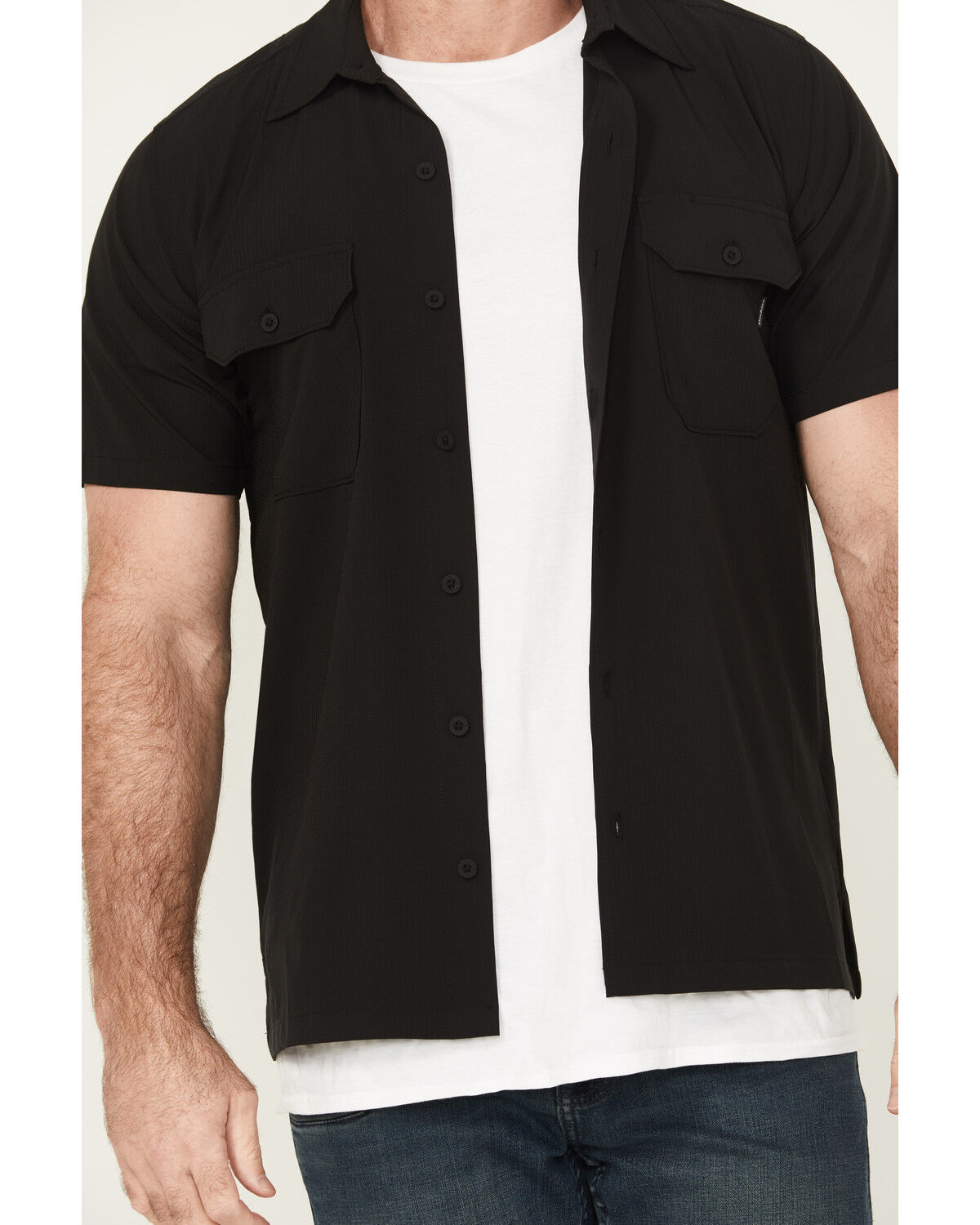 Dickies Men's Solid Pro Short Sleeve Button-Down Performance Work Shirt