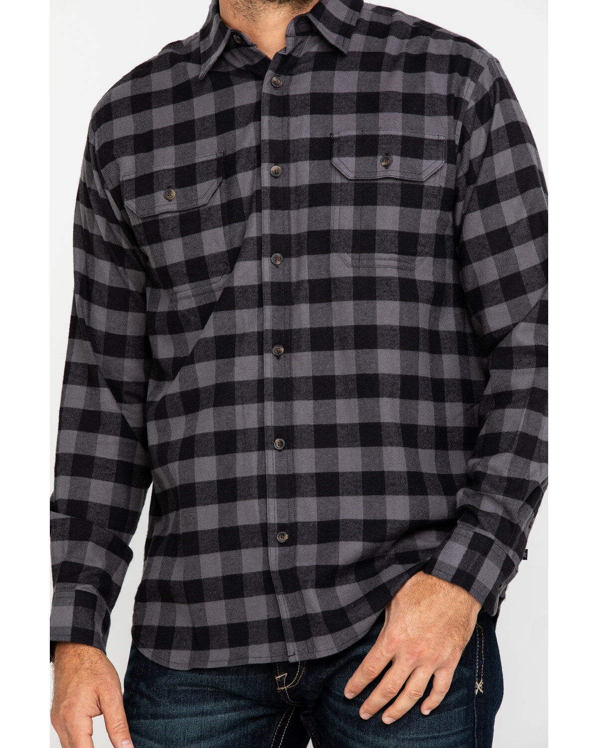 Dickies Men's Flex Stretch Flannel Long Sleeve Work Shirt