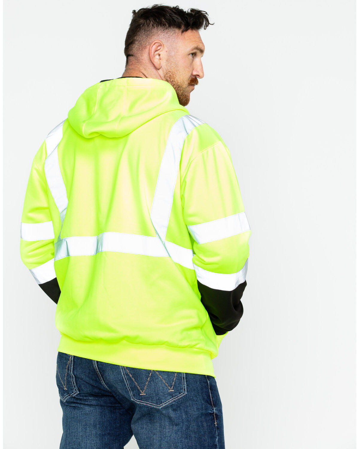 Hawx Men's Softshell High-Visibility Safety Work Jacket
