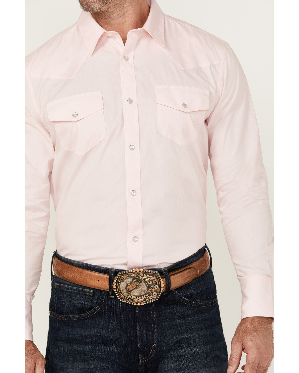 Gibson Trading Co Men's Campfire Solid Long Sleeve Pearl Snap Western Shirt