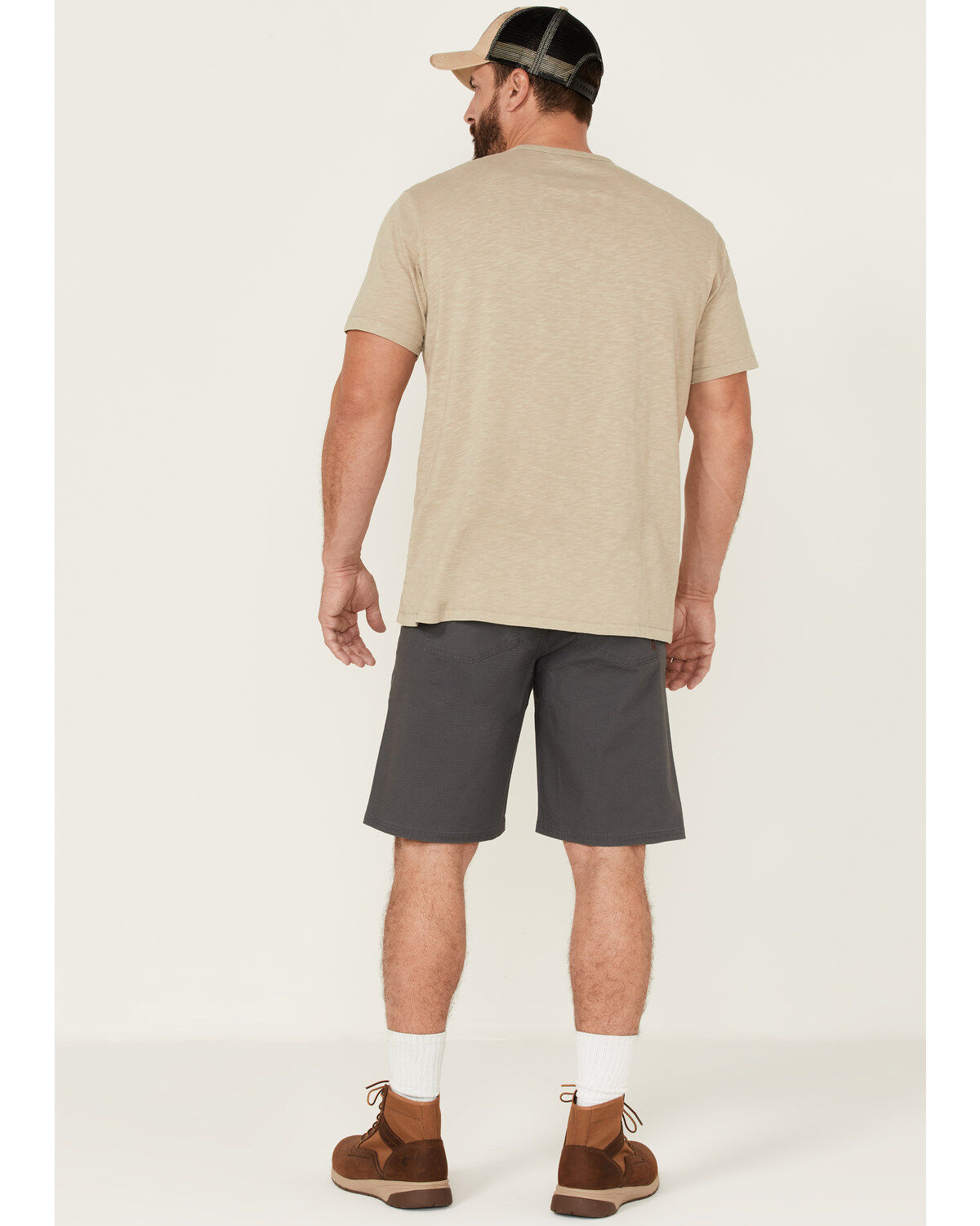 Brothers and Sons Men's Weathered Ripstop Stretch Slim Shorts