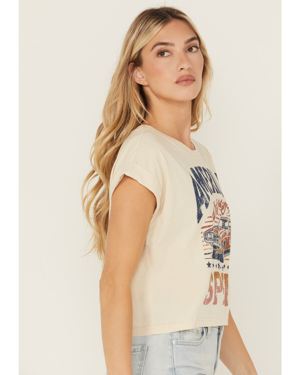 Cleo + Wolf Women's American Spirit Short Sleeve Graphic Tee