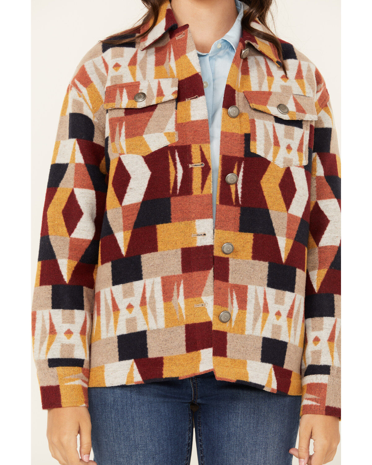 Shyanne Women's Geo Southwestern Print Shacket
