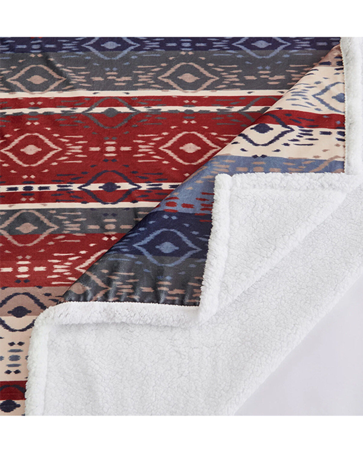 HiEnd Accents Home On The Range Campfire Sherpa Throw