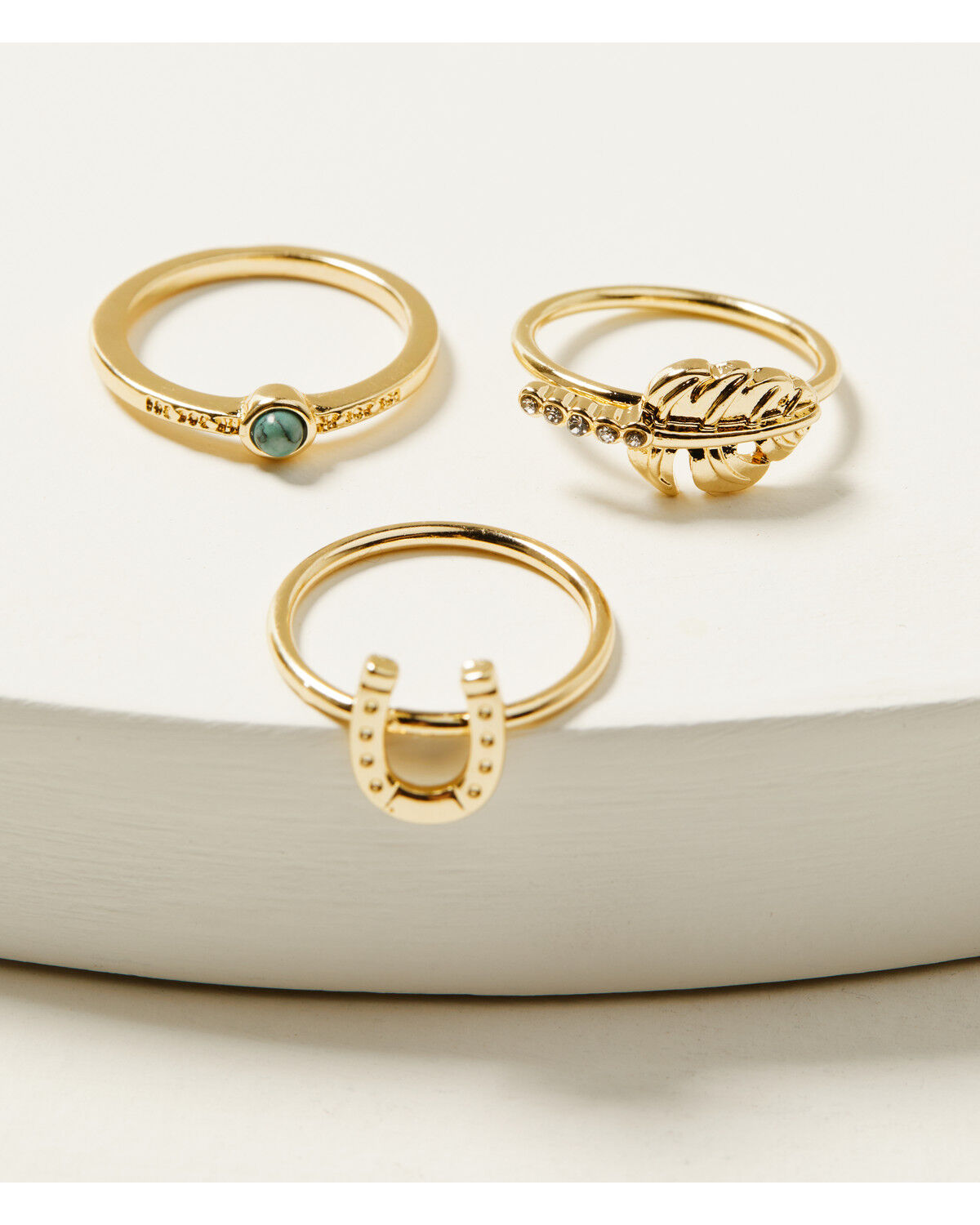 Shyanne Women's Boot Leaf Ring Set - 5 Piece