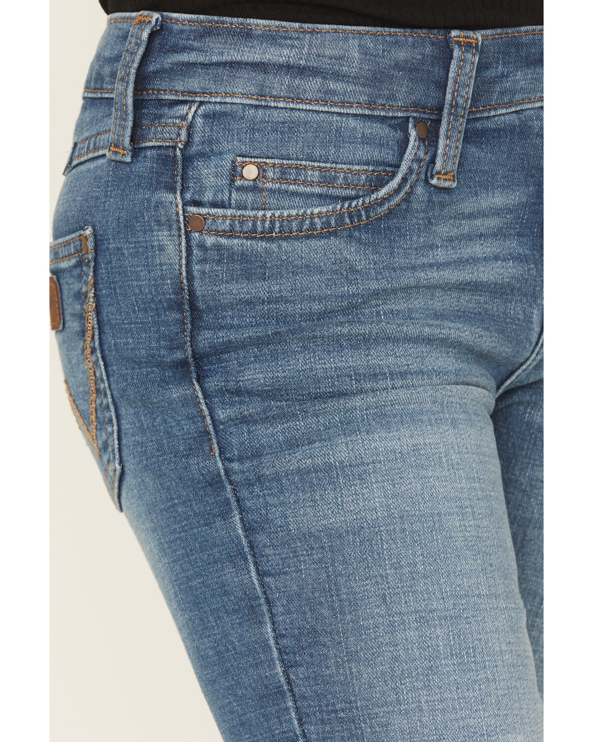 Wrangler Girls' Medium Wash Lia Bootcut Stretch Denim Jeans