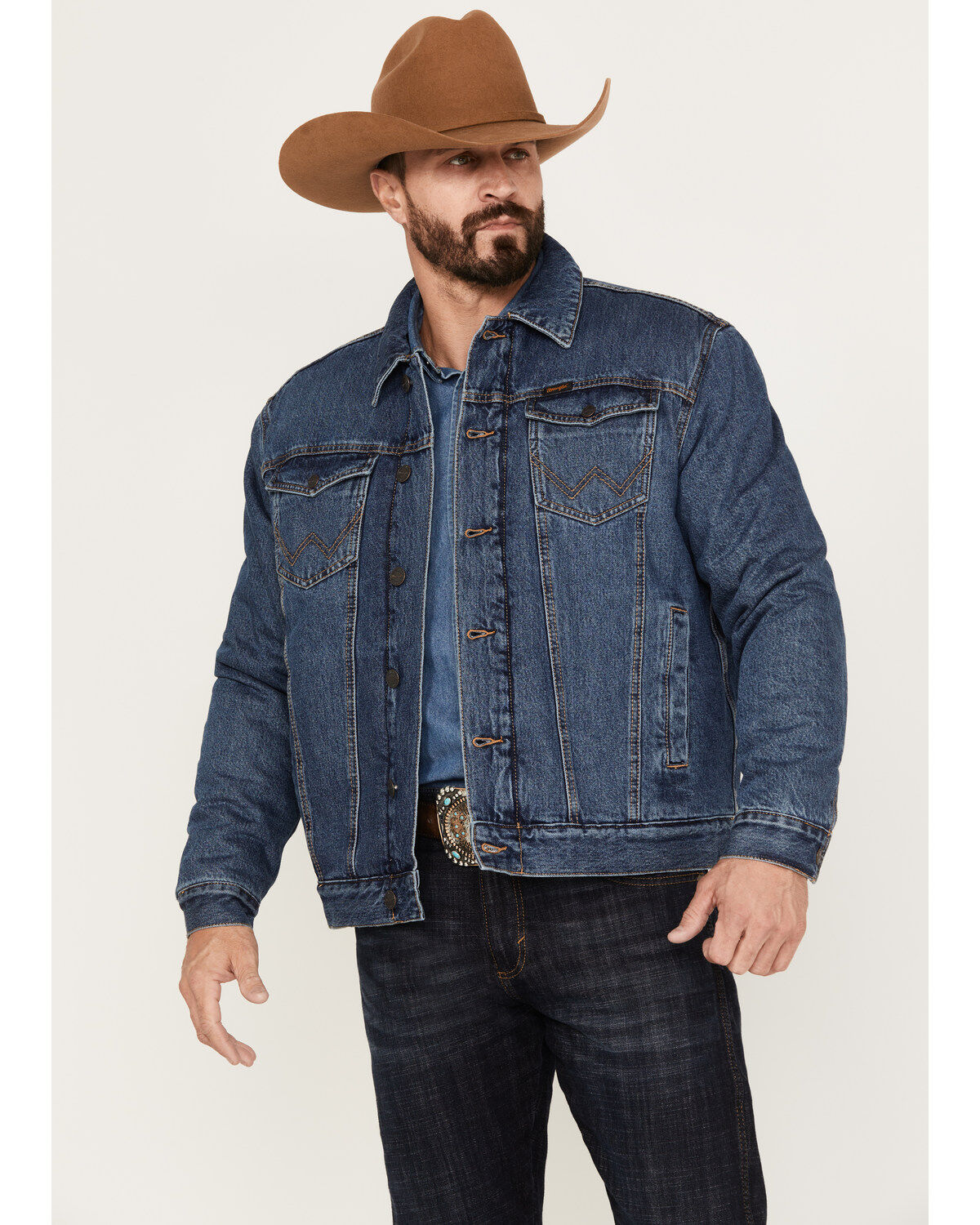 Wrangler Retro Men's Sherpa Lined Denim Jacket