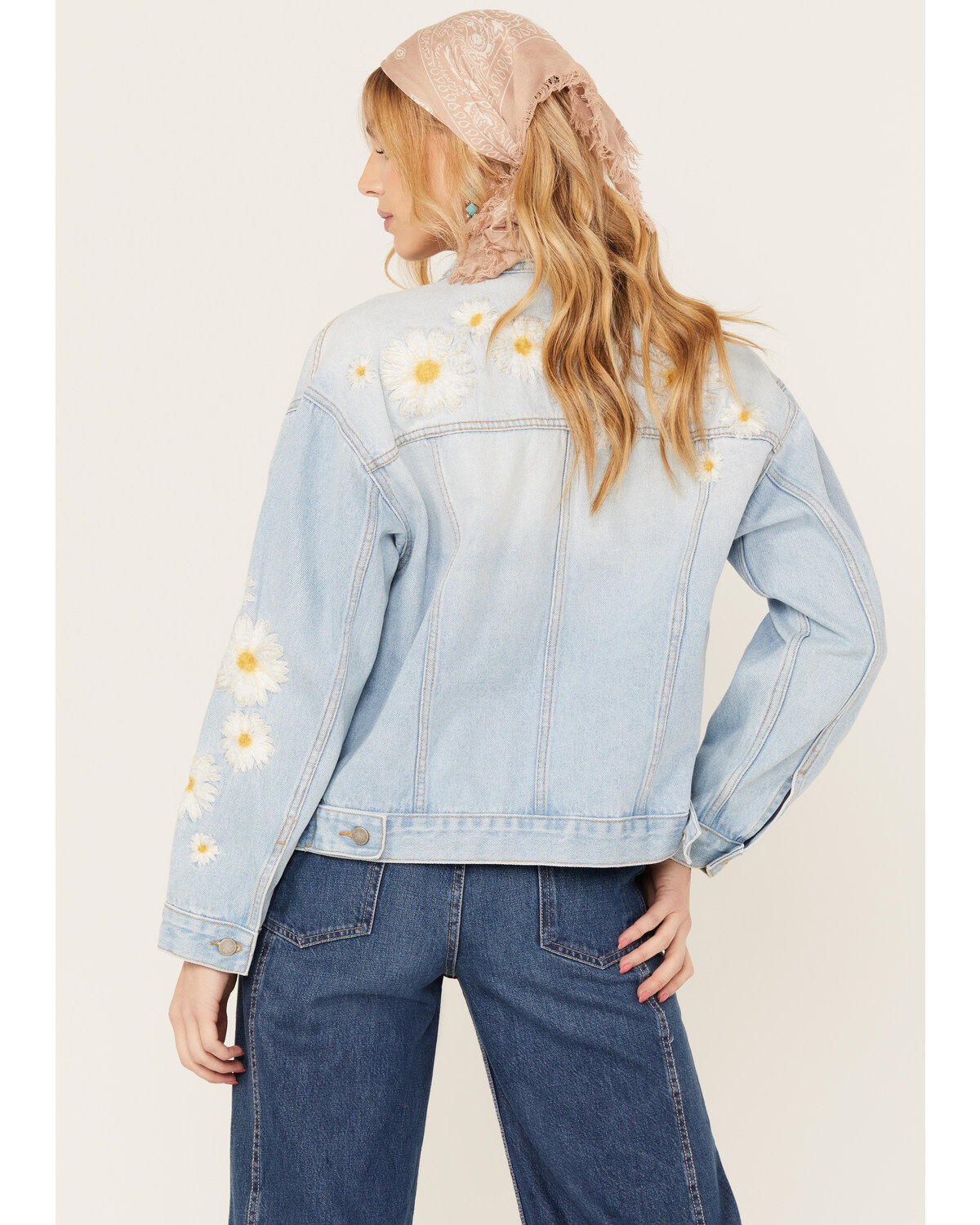Driftwood Women's Light Wash Daisy Daydreaming Denim Jacket