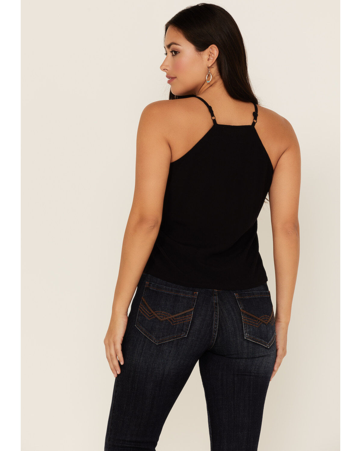 Idyllwind Women's Embroidered Handkerchief Tank