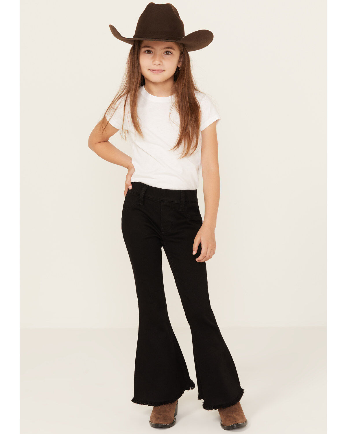 Shyanne Girls' Pull-On Super Stretch Denim Flare Jeans