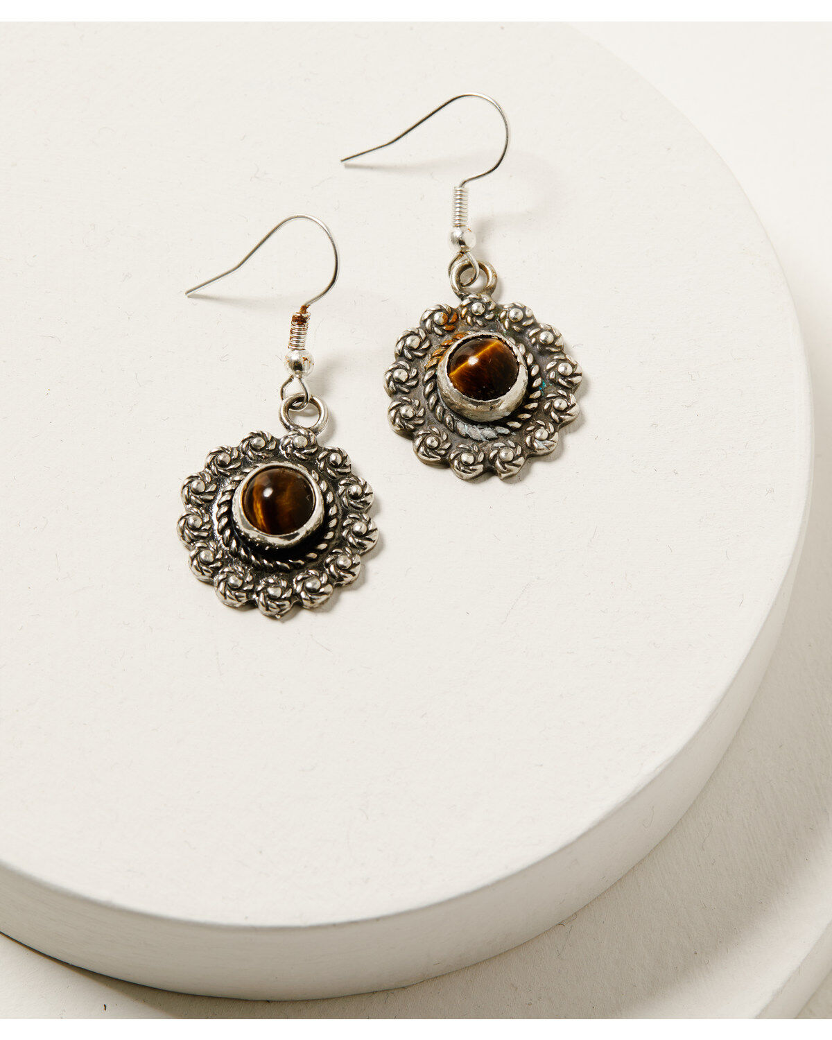 Broken Arrow Jewelry Women's Flower Concho Earrings