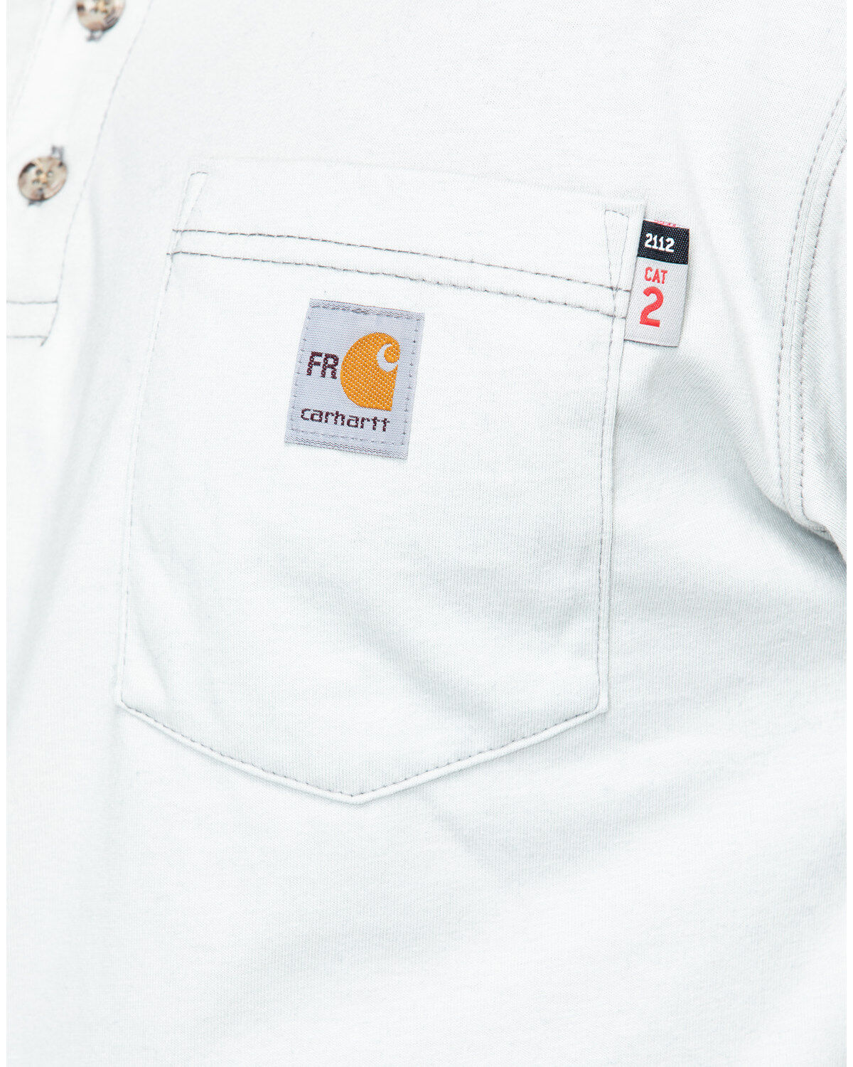 Carhartt Men's FR Solid Long Sleeve Work Henley Shirt - Big & Tall