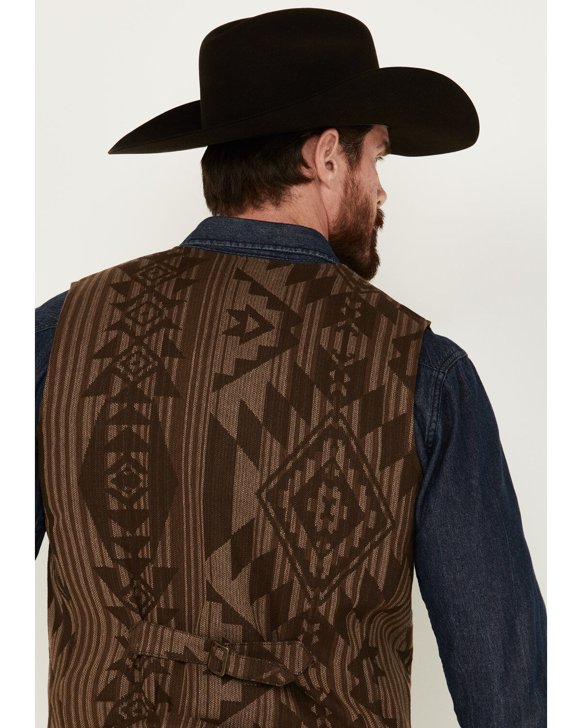 Cody James Men's Southwestern Print Jacquard Vest
