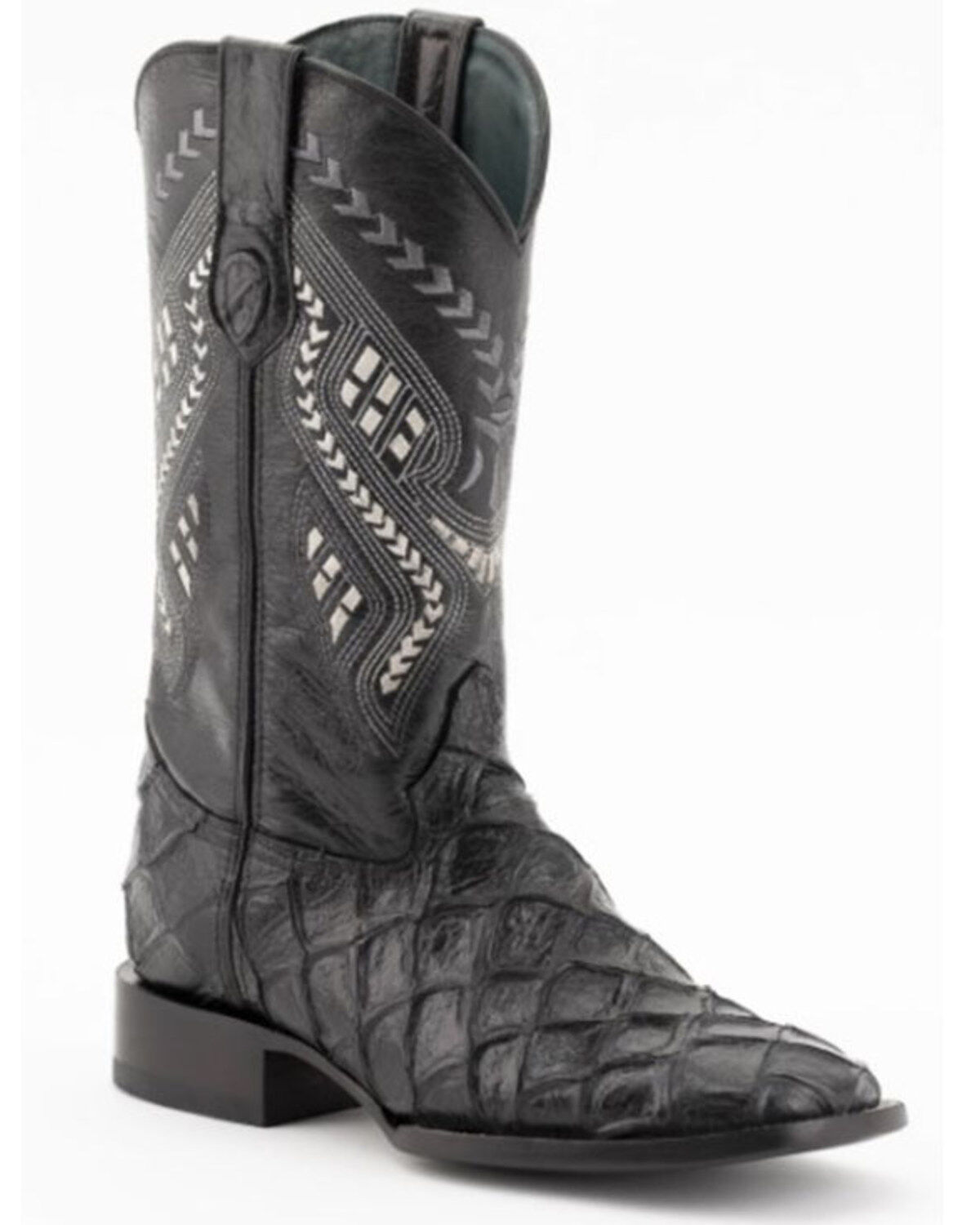 Ferrini Men's Bronco Pirarucu Print Western Boots - Stockman Square Toe