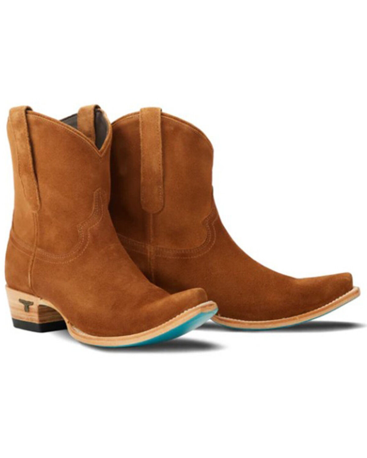 Lane Women's Emma Jane Suede Western Booties - Snip Toe
